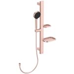 SET DUS IDEALRAIN ALU+, BARA DUS 600MM, PARA 100MM 2 JETURI, FURTUN 1750MM, ROSE