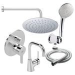 SET DUS INCASTRAT IDEALSTYLE CU BATERIE LAVOAR SI PARA DUS 200 MM (B0899AA+A6410AA+B0383MY+B9445AA+A2406AA+A4109AA+B9405AA)