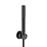 SET DUS KLUDI NOVA FONTE PURISTIC, CU PORTER NEGRU MAT