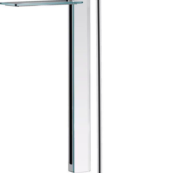 SET DUS RAINFINITY 130 ECOSMART, CU BARA 90 CM SI SAPUNIERA, CROM