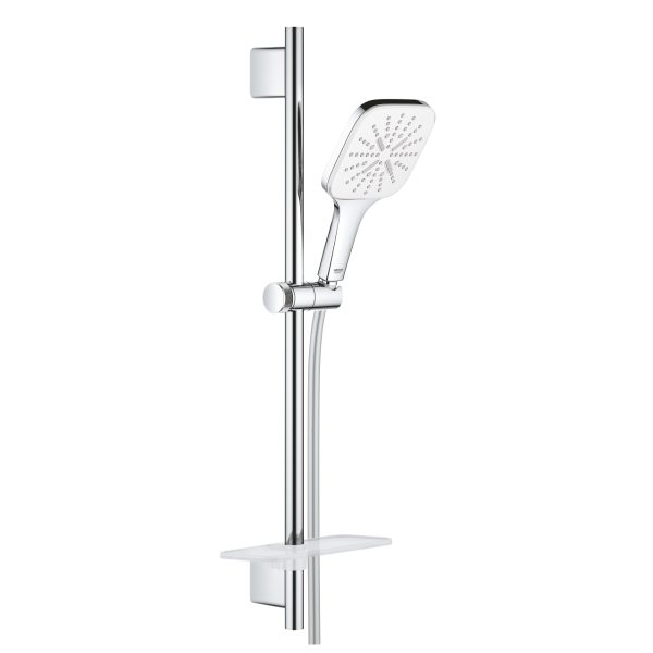 SET DUS RAINSHOWER SMARTACTIVE 130 CUBE BARA 600 MOON WHITE