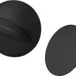 SET FLEXAPLUS S CU PREAPLIN, VENTIL SI SIFON PENTRU CADA, NEGRU MAT