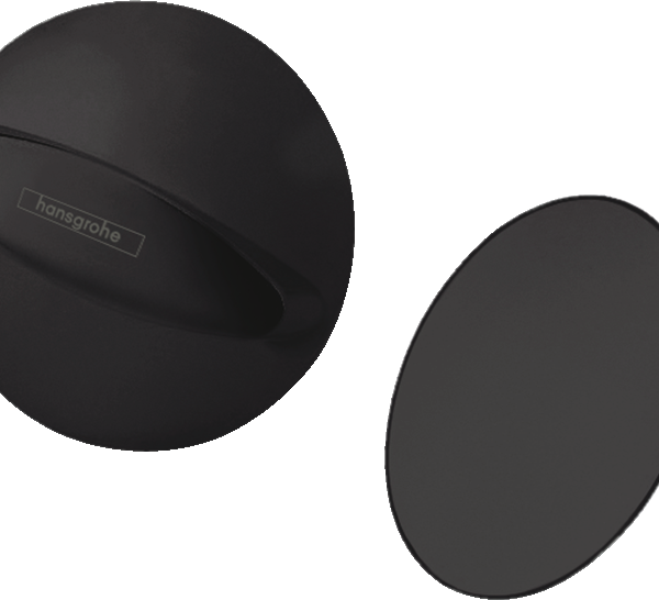 SET FLEXAPLUS S CU PREAPLIN, VENTIL SI SIFON PENTRU CADA, NEGRU MAT