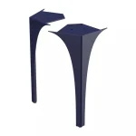 SET PICIOARE FATA COLOANA LOUIS (2 BUC), 27.5 CM, BLEUMARIN MAT