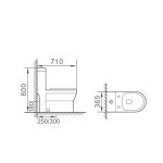 Vas WC negru A2026 - imagine 4
