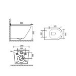 Vas WC suspendat neagru 480x365 - imagine 3