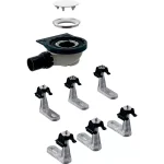 SIFON DUS CU 6 PICIOARE, PENTRU SUPRAFATA DE DUS GEBERIT SETAPLANO, INALTIMEA GARZII HIDRAULICE 50 MM CAL. I