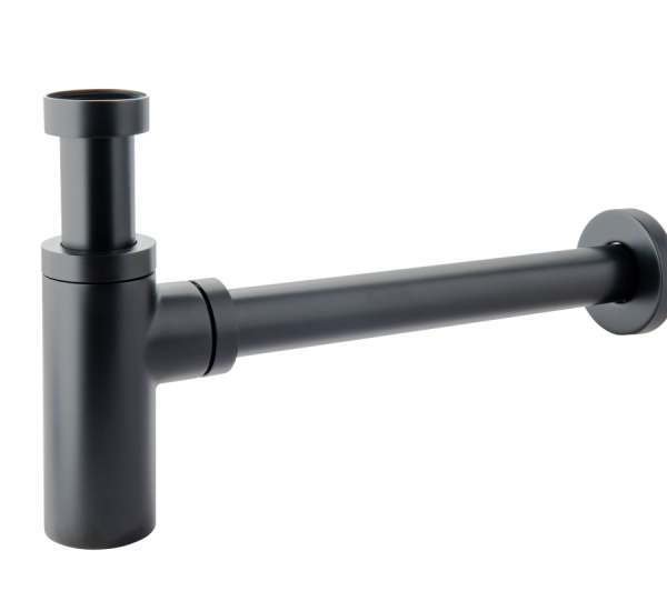 SIFON LAVOAR CILINDRIC TIP BUTELIE KLEOME DIN ALAMA 1 1/X32 MM, NEGRU