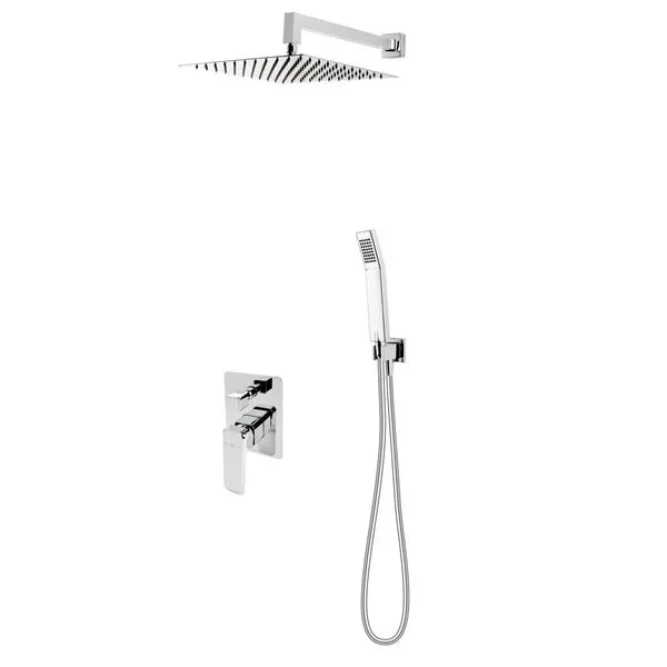 SISTEM DUS 6 IN 1 BRINA, BATERIE INCASTRATA 2 IESIRI, CAP DUS FIX, BRAT, PARA, FURTUN SI RACORD PENTRU BATERIE INCASTRATA, CROM