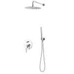 SISTEM DUS 6 IN 1 FLUSSO, BATERIE INCASTRATA 2 IESIRI, CAP DUS FIX, BRAT, PARA, FURTUN SI RACORD PENTRU BATERIE INCASTRATA, CROM