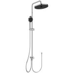 SISTEM DUS CERAFLOW 25+, CAP DUS 260 MM 2 JETURI, FURTUN 1750MM SI PARA 100MM 2 JETURI, FURTUN CONECTOR 800 MM, CROM (SE POATE CONECTA LA ORICE BATERIE DE DUS )