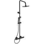 SISTEM DUS CERATHERM FLEX T25 SILK BLACK,CAP DUS 200MM,FURTUN 175MM SI PARA 100MM