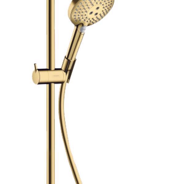 SISTEM DUS CROMA SELECT S 280 1 JET TERMOSTATIC, CU PARA DE DUS RAINDANCE SELECT S 120 E JET, POLISHED GOLD OPTIC