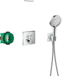 SISTEM DUS INCASTRAT RAINDANCE E 300 1JET, CU CAP DUS SHOWER SELECT RECTANGULAR