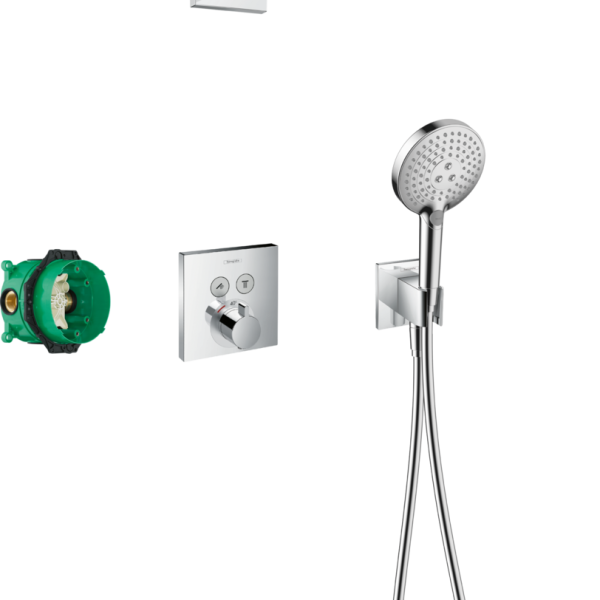 SISTEM DUS INCASTRAT RAINDANCE E 300 1JET, CU CAP DUS SHOWER SELECT RECTANGULAR