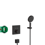 SISTEM DUS INCASTRAT TERMOSTATIC RAINDANCE E 300  1 JET SHOWER SELECT, NEGRU MAT
