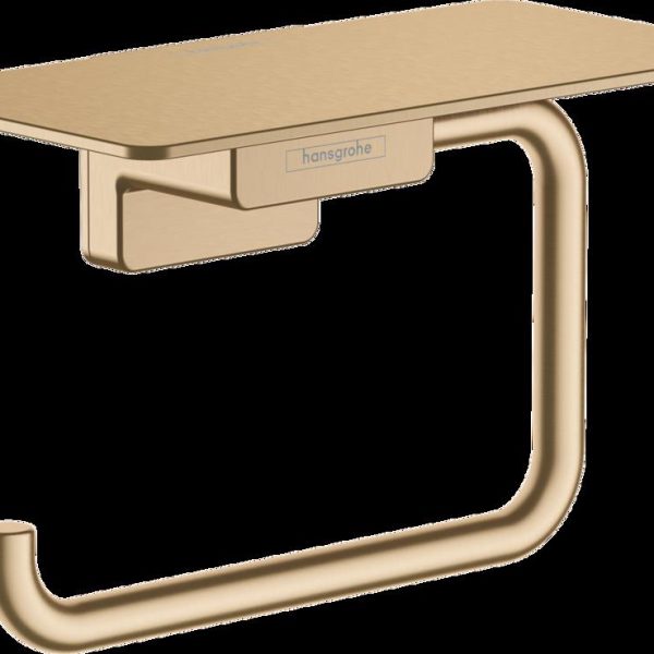 SUPORT HARTIE IGIENICA ADDSTORIS CU ETAJERA, BRUSHED BRONZE