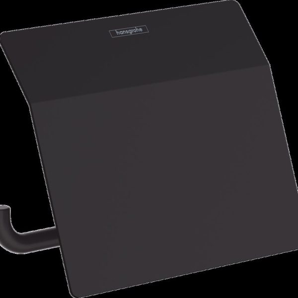 SUPORT HARTIE IGIENICA CU APARATOARE ADDSTORIS,  NEGRU MAT