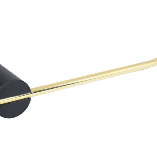 SUPORT HARTIE IGIENICA FARA APARATOARE SINTRA, NEGRU-AURIU