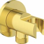SUPORT PARA DUS CU RACORD CONECTARE 1/2  BRUSHED GOLD