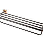 SUPORT PROSOAPE CU BARA PROSOP MERIDA 574 MM, NEGRU-ROZ AURIU