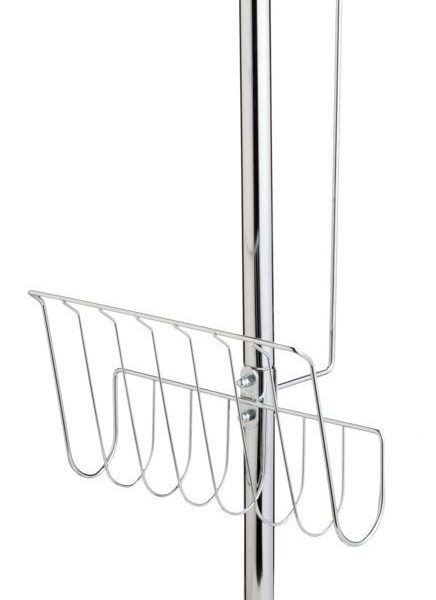 SUPORT STATIV  PROSOP, REZERVA HARTIE IGIENICA, ZIARE, CROM