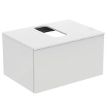 UNITATE DE LAVOAR 70 CM CU 1 SERTAR SI BLAT CU DECUPAJ ALB LUCIOS