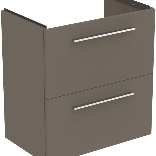 UNITATE LAVOAR I.LIFE S SUSUPENDATA 60 CM CU 2 SERTARE FARA MANERE,GRI CUART MAT