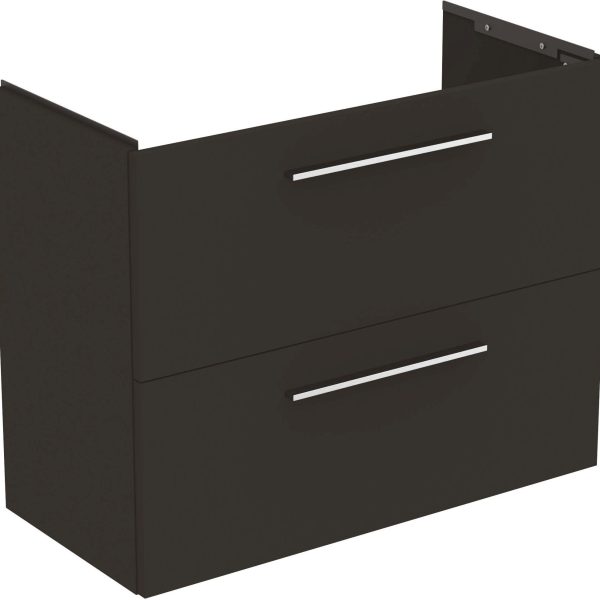 UNITATE LAVOAR I.LIFE S SUSUPENDATA 80 CM CU 2 SERTARE FARA MANERE,GRI CARBON MAT