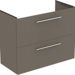 UNITATE LAVOAR I.LIFE S SUSUPENDATA 80 CM CU 2 SERTARE FARA MANERE,GRI CUART MAT
