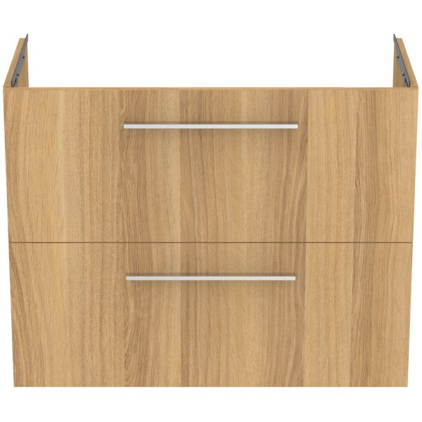 UNITATE LAVOAR I.LIFE S SUSUPENDATA 80 CM CU 2 SERTARE FARA MANERE,STEJAR NATURAL