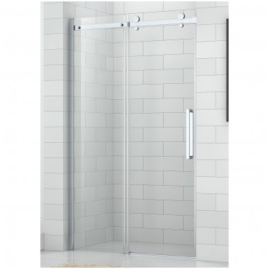 USA CULISANTA OBZD2 1200, H. 1950, 1180-1220 MM,  STICLA TRANSPARENTA 8 MM, PROFIL CROM