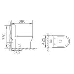 Vas wc A2038 alb - imagine 4