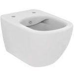 VAS WC TESI SUSPENDAT RIMPLESS+ CU FUNCTIE DE BIDEU FIXARE COMPLET ASCUNSA EASYFIX+, 53X36 CM, ALB (DOAR CU CAPAC WC EASYFIX+)