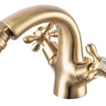 BATERIE BIDEU LACRIMA CU VENTIL, BRONZ