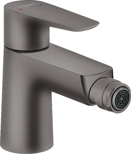 BATERIE BIDEU TALIS E CU VENTIL, BRUSHED BLACK CHROME - imagine 1
