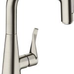 BATERIE BUCATARIE METRIS SELECT M71 240, CU PIPA EXTRACTIBILA, 2 JETURI, STAINLESS STEEL