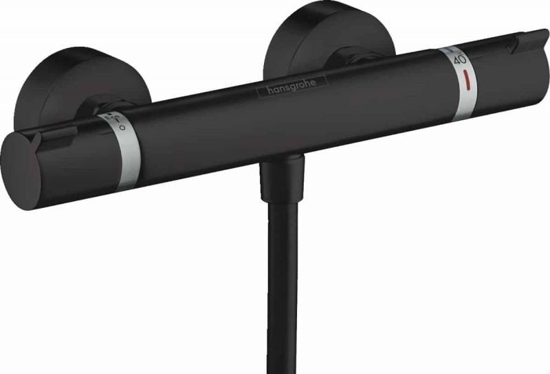 BATERIE DUS TERMOSTATICA ECOSTAT COMFORT, MATT BLACK - imagine 1