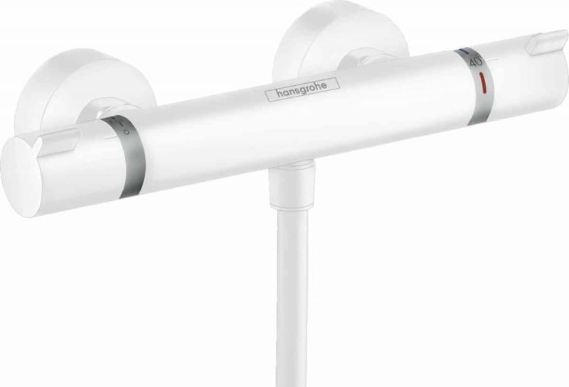 BATERIE DUS TERMOSTATICA ECOSTAT COMFORT, MATT WHITE - imagine 1