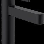 BATERIE LAVOAR FINORIS 110 CU VENTIL POP-UP, NEGRU MAT