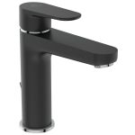 BATERIE LAVOAR H120 CERAFINE O NEGRU/CROM CU VENTIL METALIC
