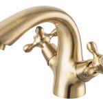 BATERIE LAVOAR LACRIMA CU VENTIL CLICK-CLACK, BRONZ