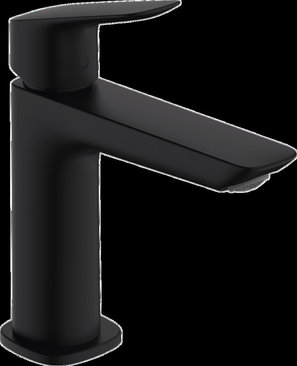 BATERIE LAVOAR LOGIS 110 FINE CU VENTIL POP-UP, NEGRU MAT - imagine 1