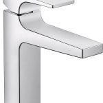 BATERIE LAVOAR METROPOL 110, CU VENTIL PUSH-OPEN, CROM