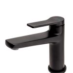 BATERIE LAVOAR SEPPIA CU VENTIL CLICK-CLACK, NEGRU