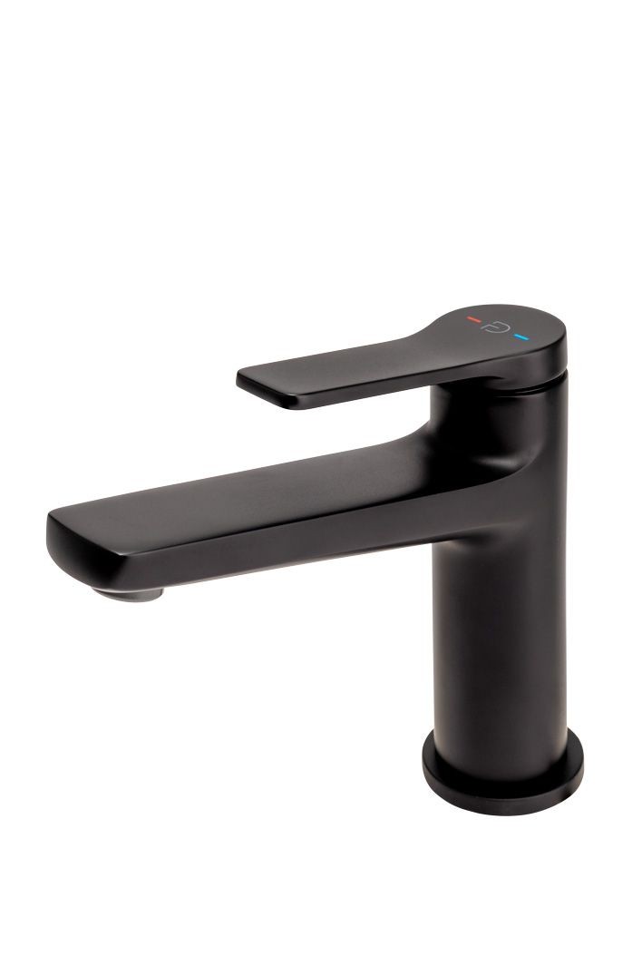 BATERIE LAVOAR SEPPIA CU VENTIL CLICK-CLACK, NEGRU - imagine 1