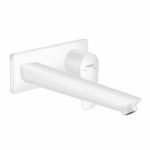 BATERIE LAVOAR TALIS E CU MONTAJ PE PERETE SI PIPA 225 MM, WHITE MATT