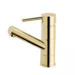 BATERIE STATIVA LAVOAR CU PIPA MOBILA FLUSSO , VENTIL CLICK-CLACK , AURIU LUCIOS
