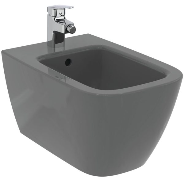 BIDEU I.LIFE B SUSPENDAT 54X35.5, FIXARE COMPLET ASCUNSA, GRI LUCIOS