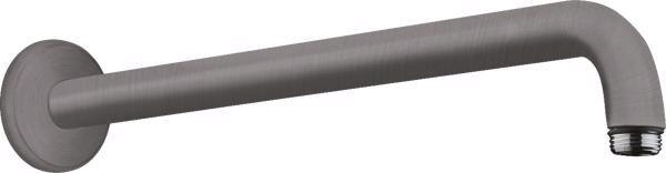 BRAT DUS 1/2 HANSGROHE LUNGIME 389 MM, BRUSHED  BLACK CHROME - imagine 1